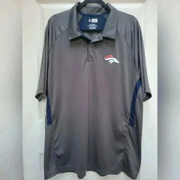 NFL Team Apparel Denver Broncos Short Sleeve Polo Plus Size XXL - Picture 1 of 3